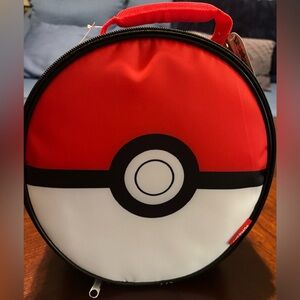Pokemon Red and White Pokeball Lunch Bag